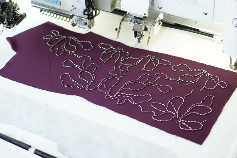 Kordone deseni makinede işlenirken